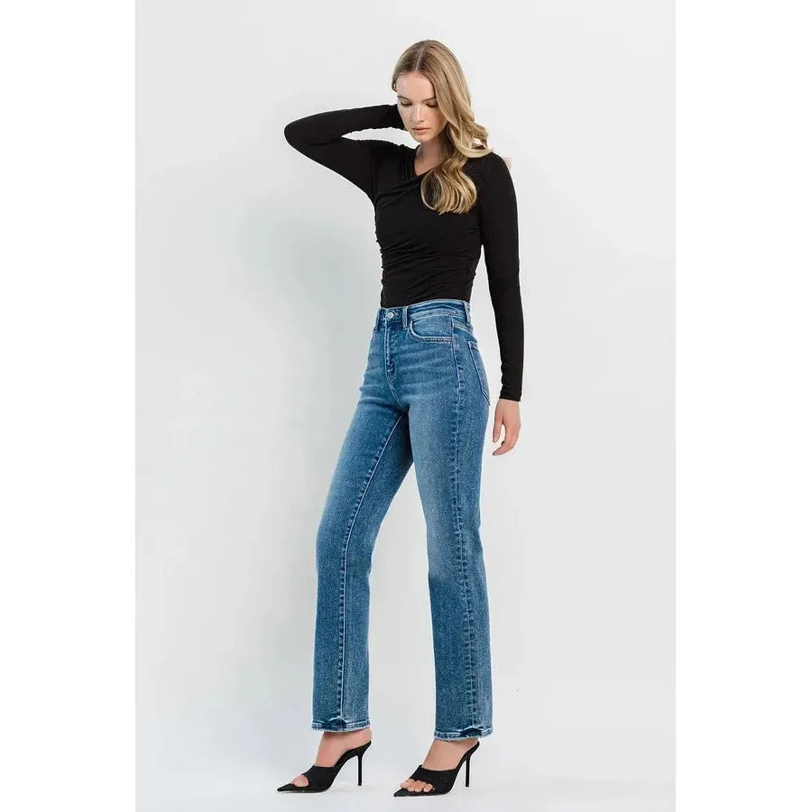 Flying Monkey High Rise Straight Jeans