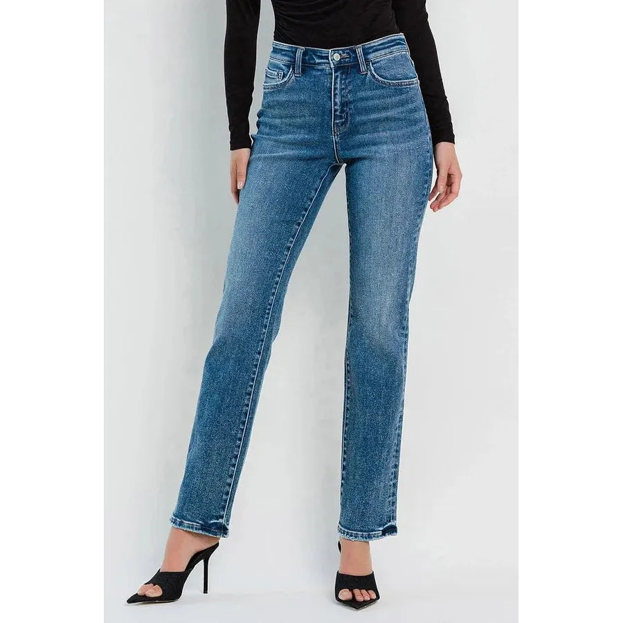 Flying Monkey High Rise Straight Jeans